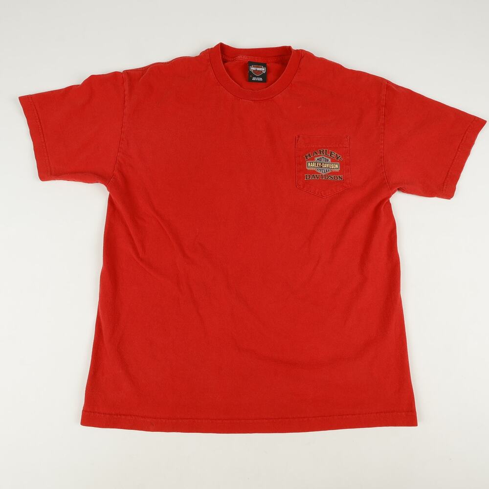 Harley Davidson Mens XL Cool Springs Franklin Tennessee T-Shirt Red *Read